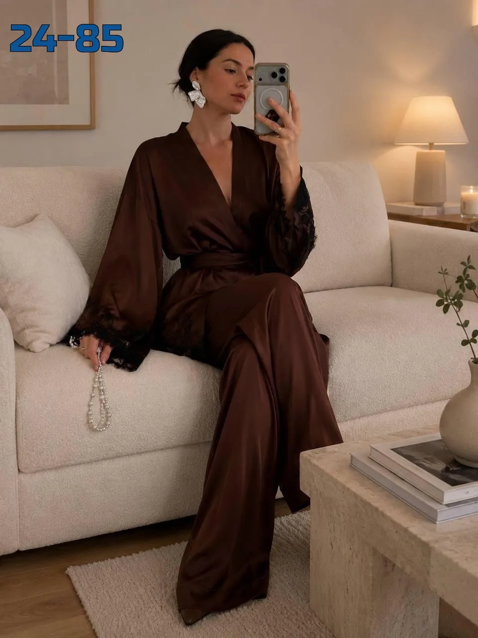 Костюм шёлк Armani кружево — фото 1