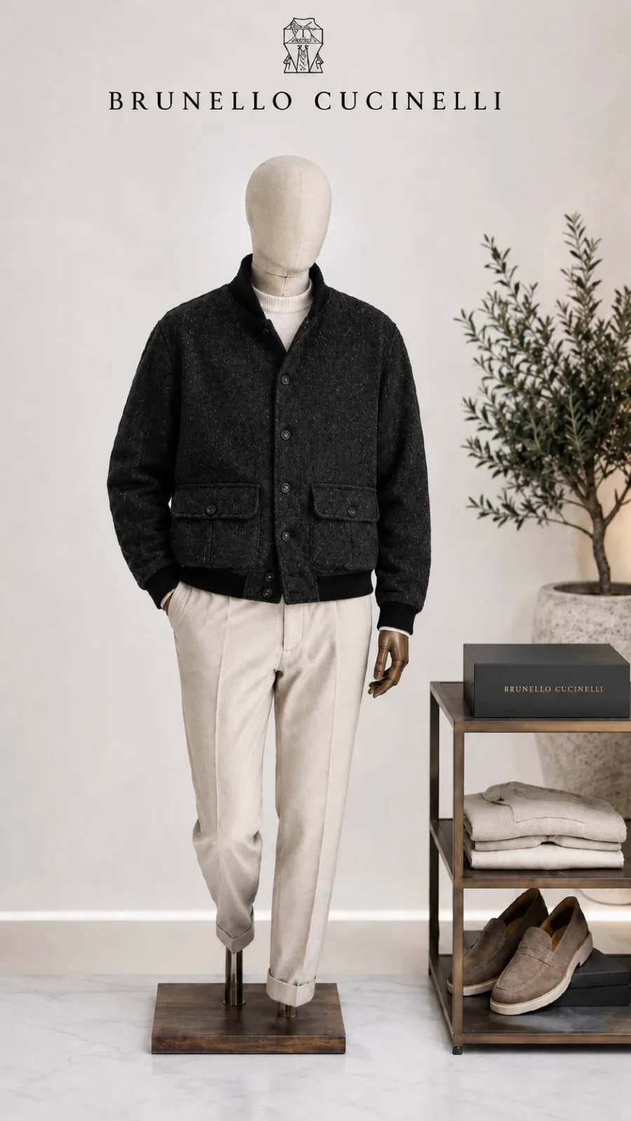 Куртка Loro Piana Premium из кашемира и шерсти — фото 1