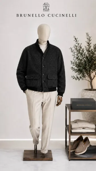 Куртка Loro Piana Premium из кашемира и шерсти — фото 1