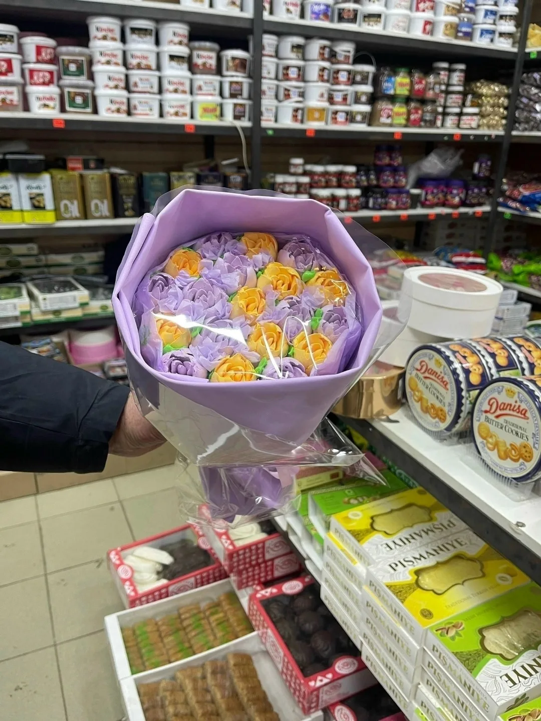 Набор из сладкого зефира в виде букета — фото 2
