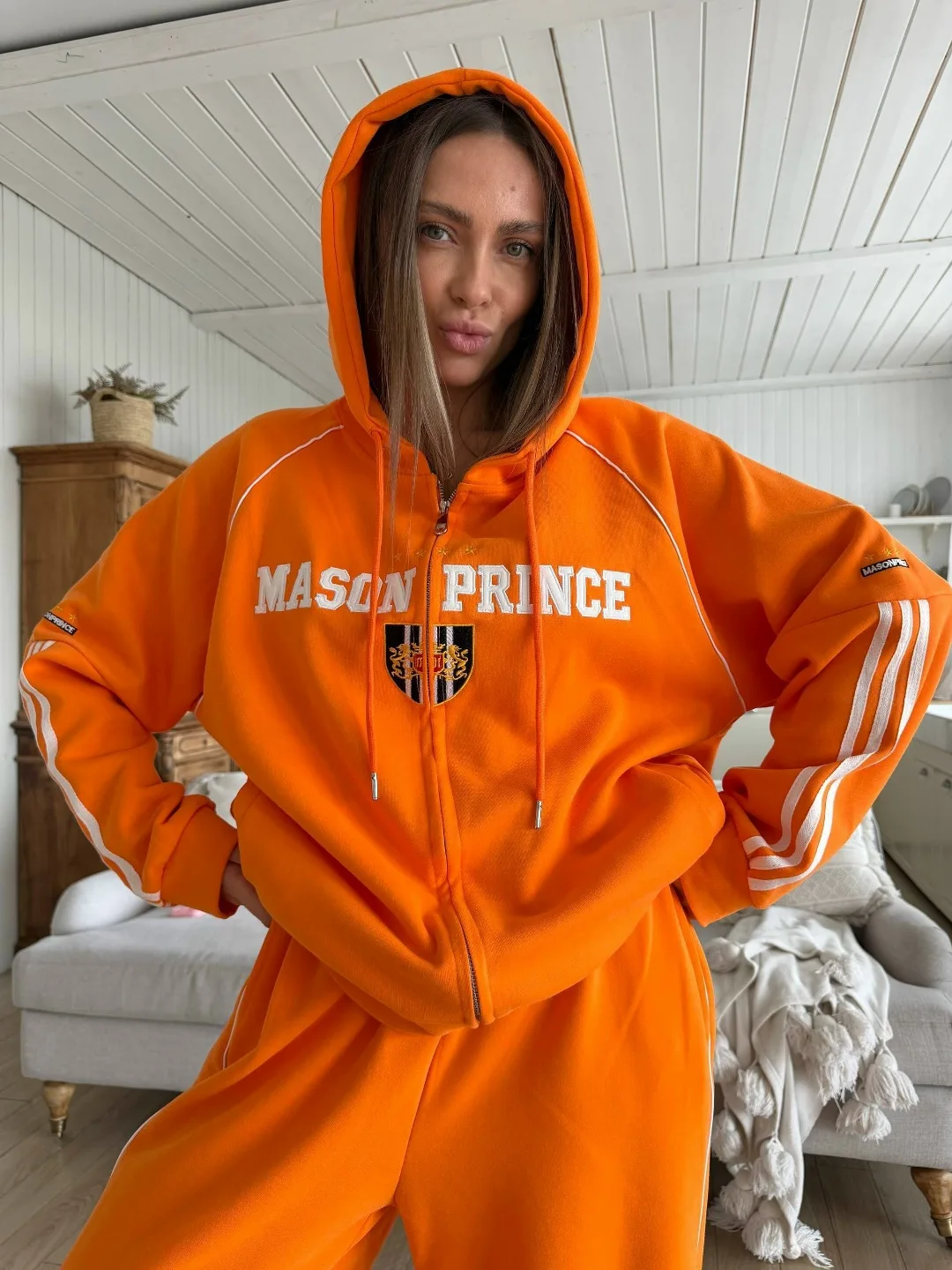 Sport Zip костюм двойка Красный — фото 3