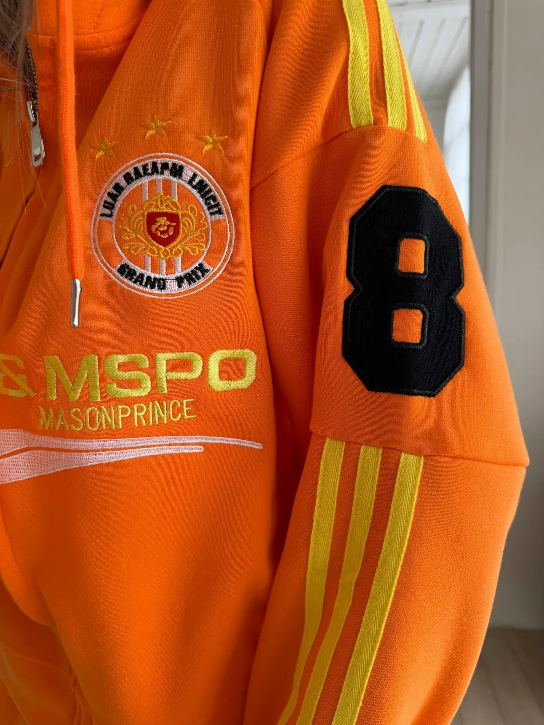 Костюм-двойка Sport Zip с капюшоном и лампасами Красный — фото 5