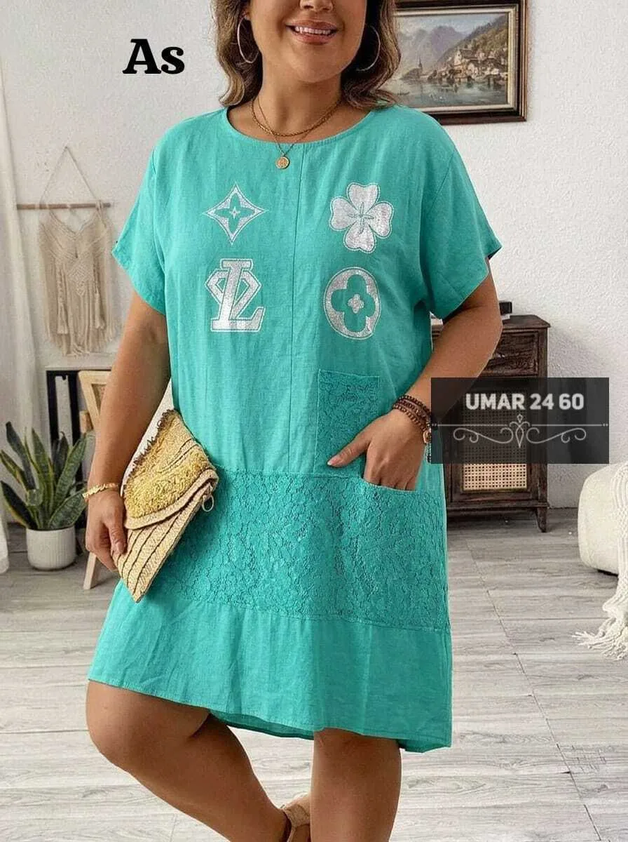 Платье из льна и хлопка — фото 3
