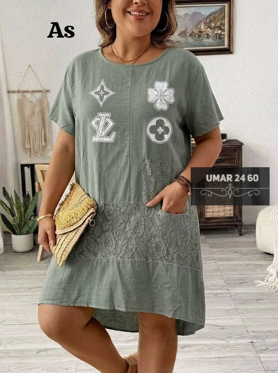 Платье из льна и хлопка — фото 5