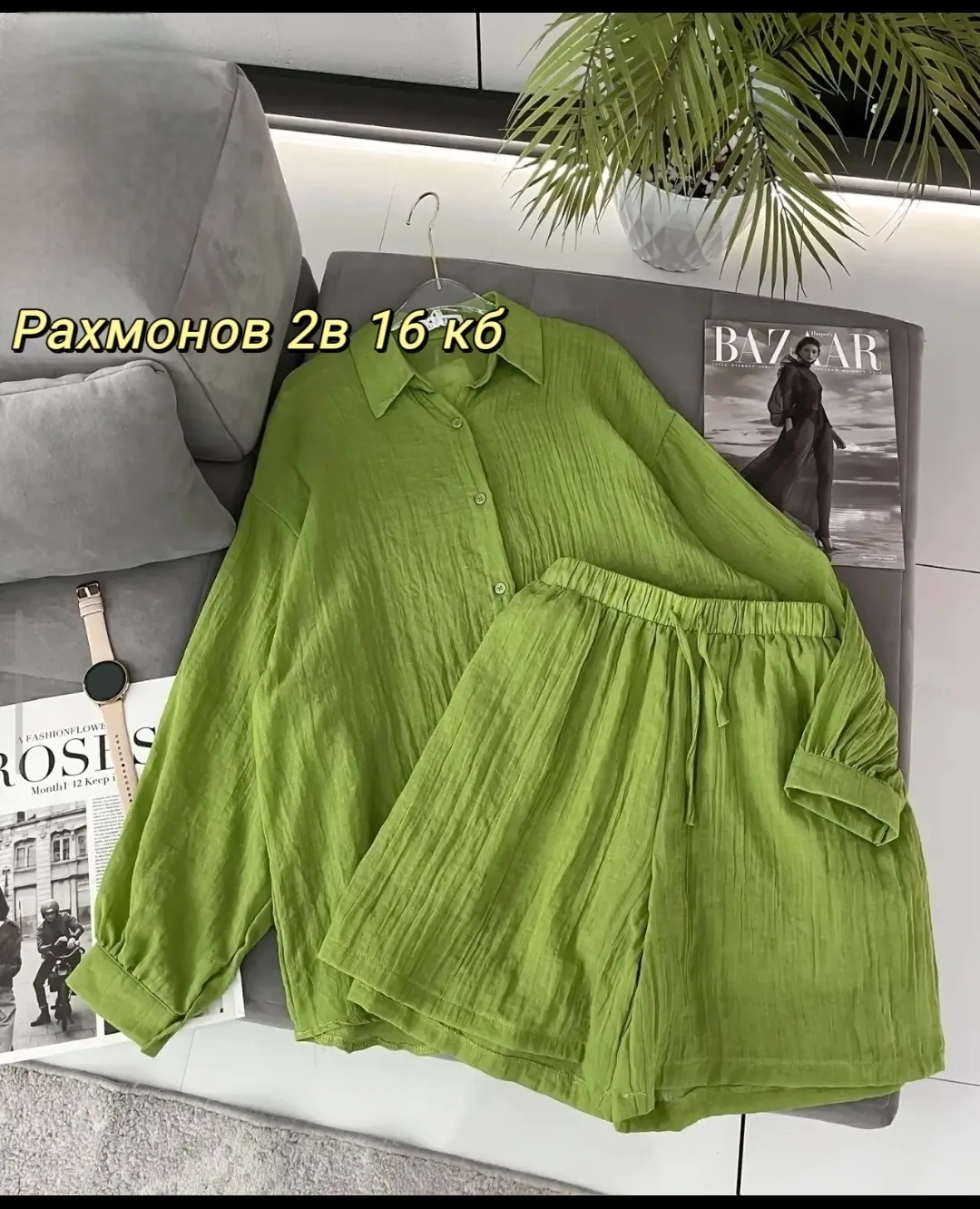 Костюм двойка из льна — фото 9
