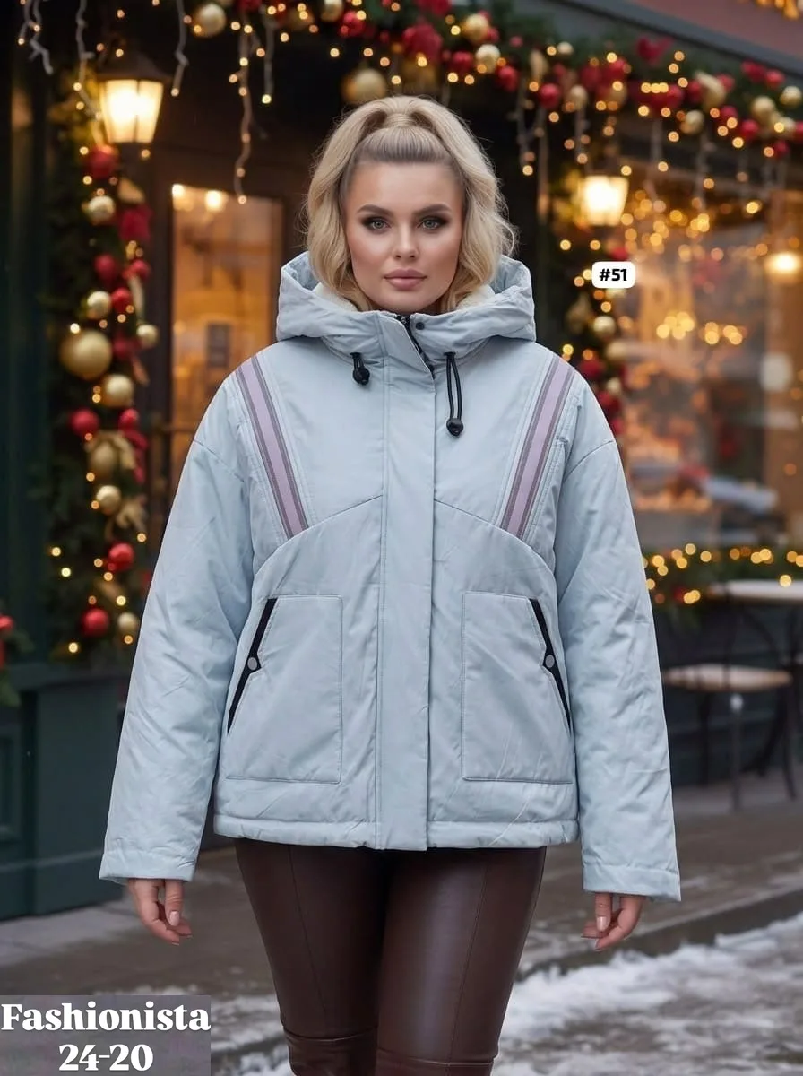 И практичную женскую Двухсторонняя куртка синяя — фото 1