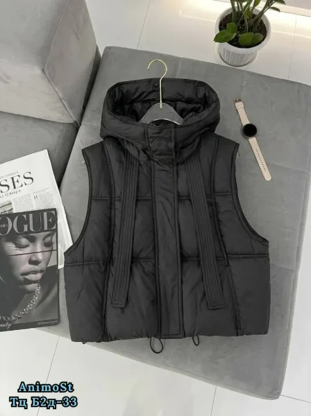 Жилетка с капюшоном, M-42, 44; L-44, 46; XL-46, 48; 2XL-48 — фото 17