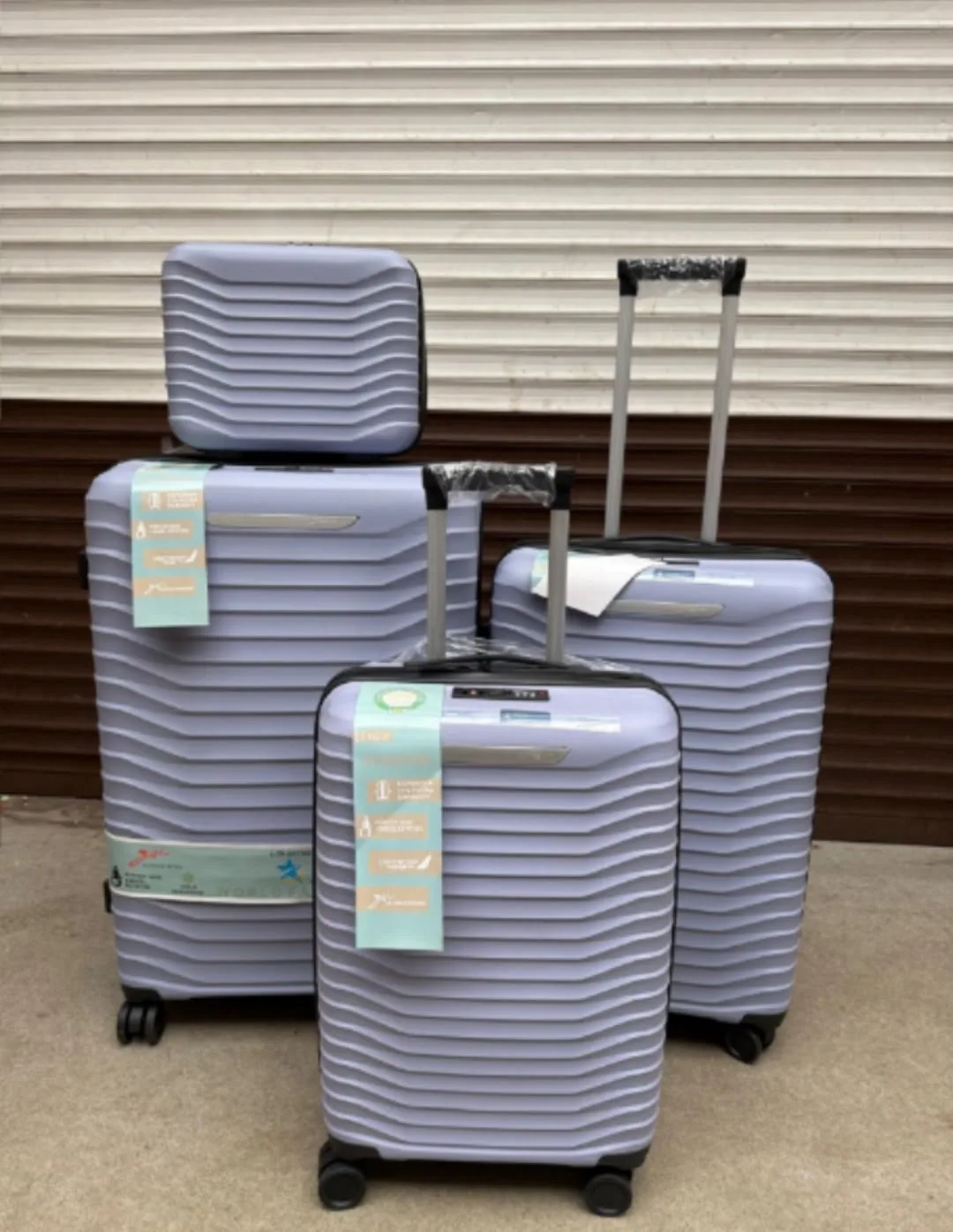 Рюкзак Чемоданы из полипропилена, лён — фото 11