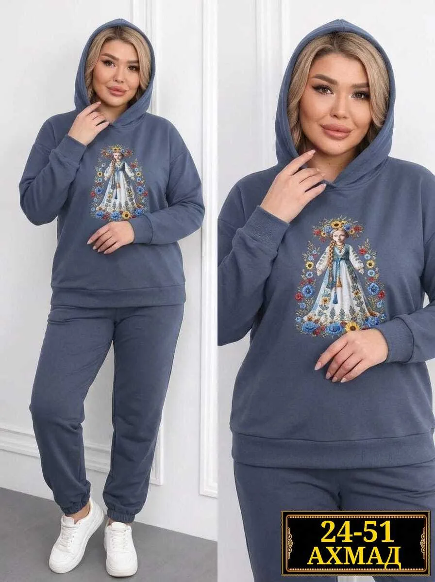 Костюм двойка из двунитки на флисе Двунитка на флисе — фото 3