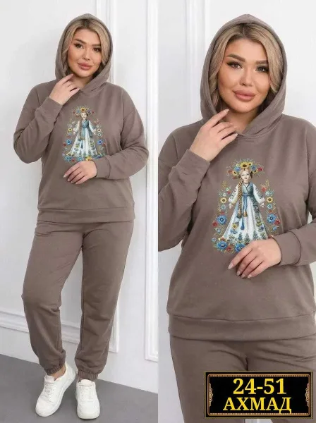 Костюм двойка из двунитки на флисе Двунитка на флисе — фото 5