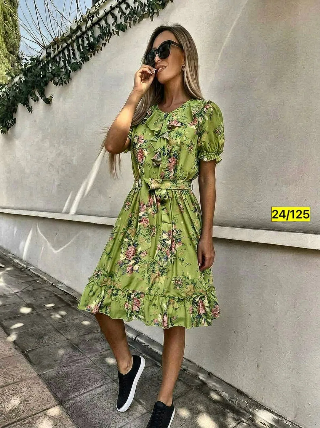 Платье шифон с подкладка — фото 21
