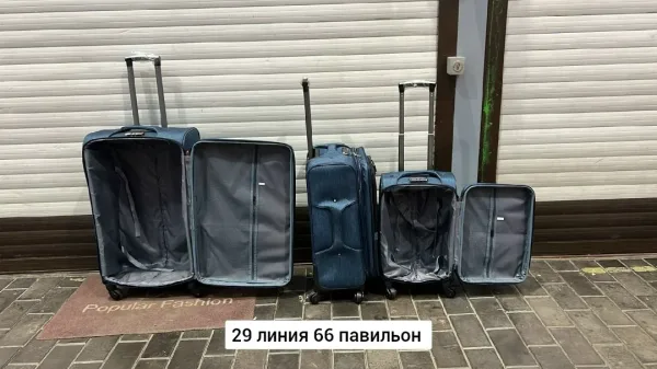 Набор из 3 чемоданов на 4 колесах из прочного полипропилена — фото 2