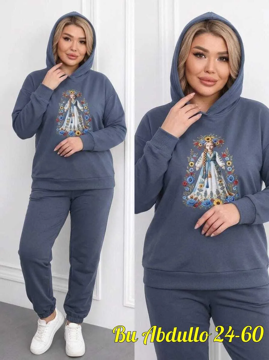 Костюм двойка из двунитки на флисе Двунитка на флисе — фото 2