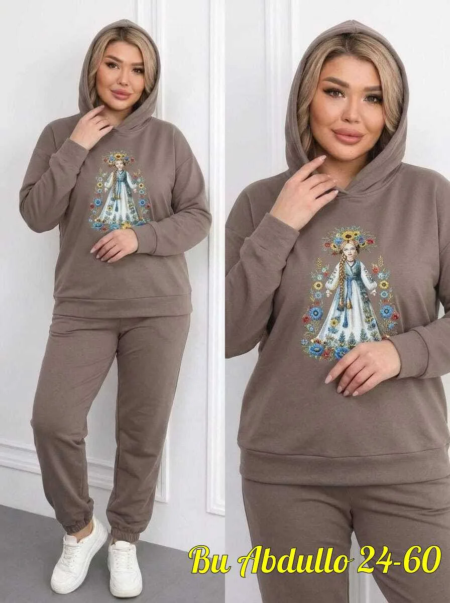 Костюм двойка из двунитки на флисе Двунитка на флисе — фото 3
