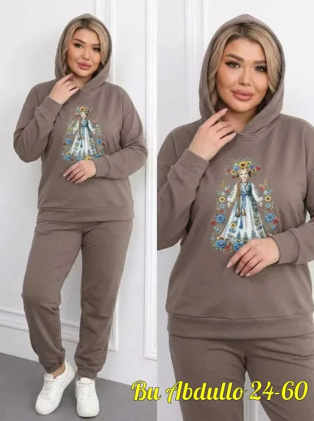 Костюм двойка из двунитки на флисе Двунитка на флисе — фото 3