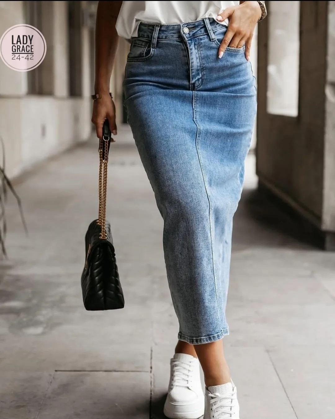 Юбка джинсовая — фото 3