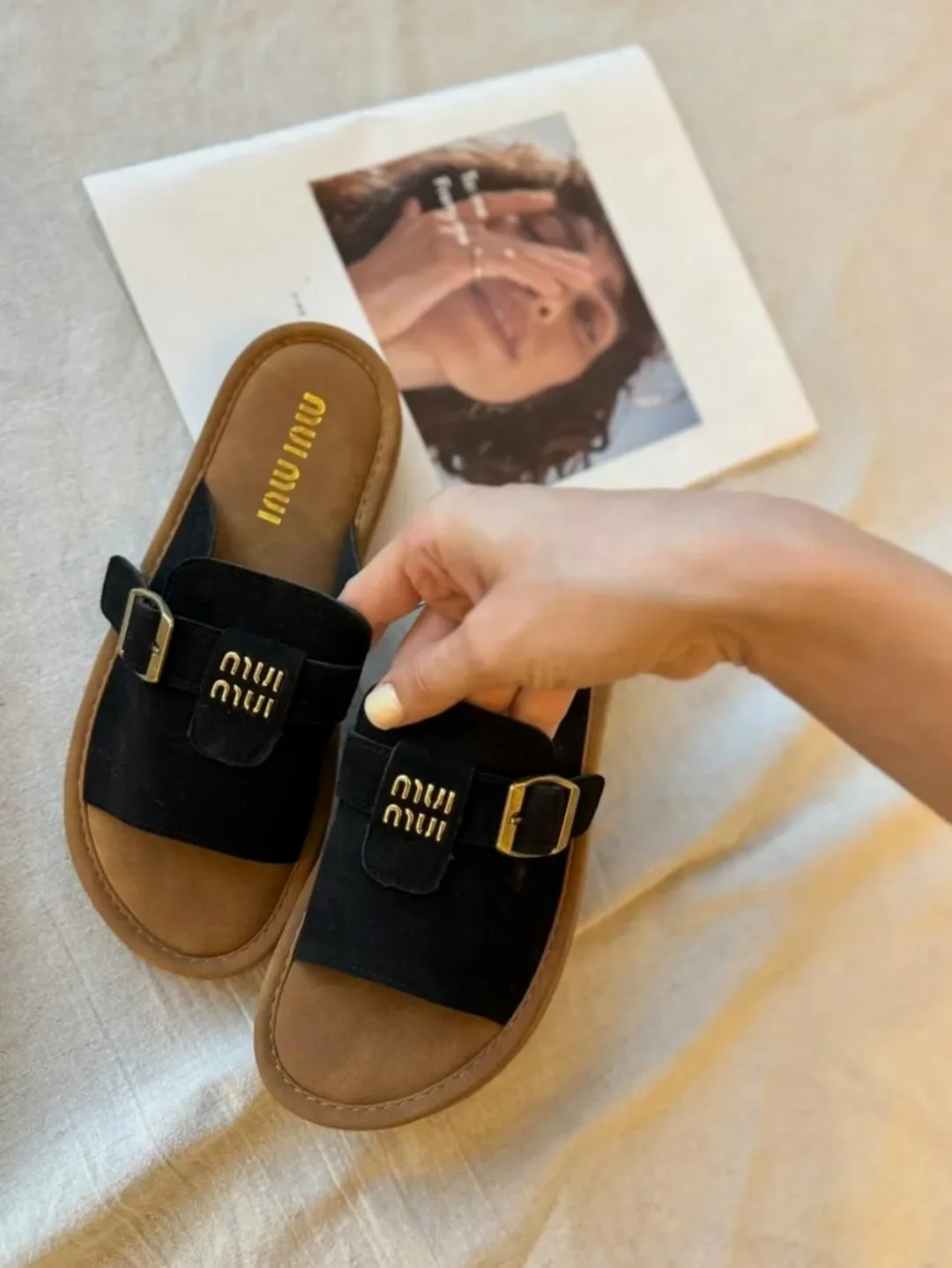 Тапки замшевые — фото 13