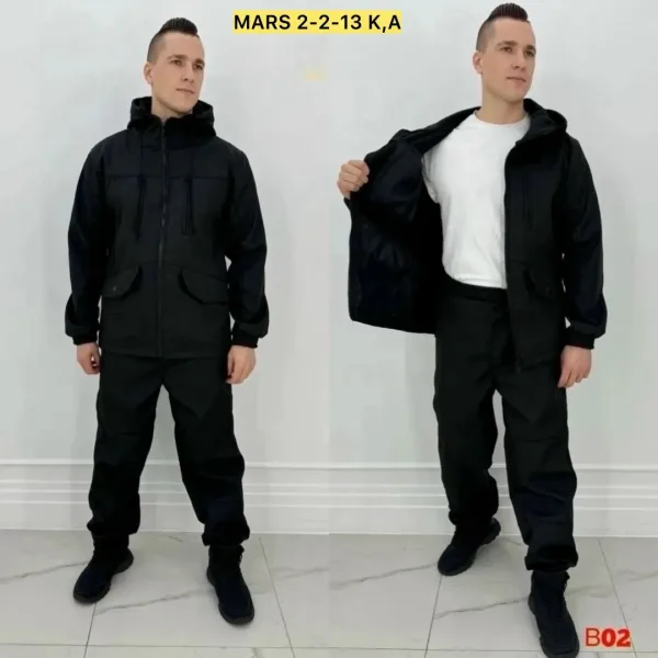 Костюм из флиса с начесом, ткань рип-стоп — 20 хлопок — фото 2