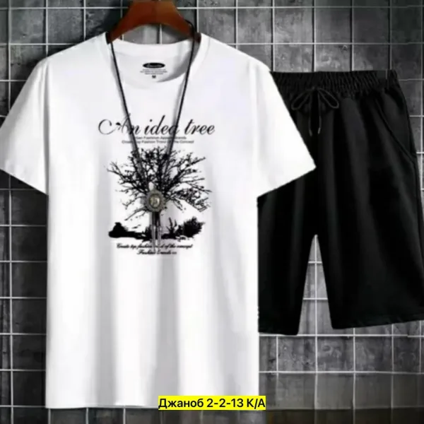 Костюм двойка для мужчин, хлопок — фото 4