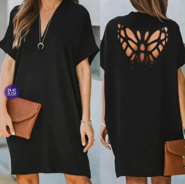Нежное романтичное платье в стиле Boho с лазерной вырезкой бабочка — фото 3