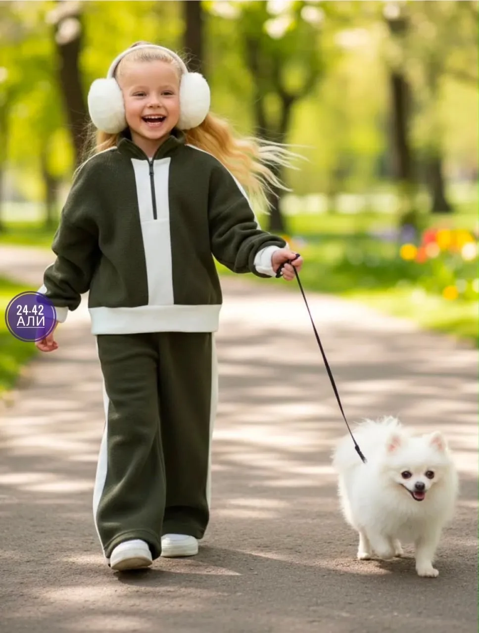 Костюм Двусторонний флис для девочки — фото 9