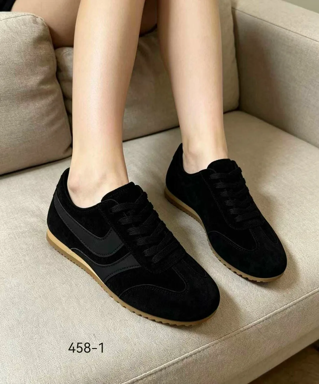 Кроссовки женские низкие с мягкой подошвой Бежевый — фото 12