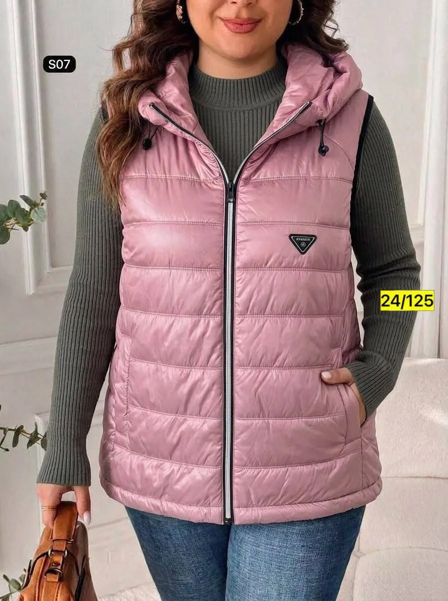 Жилет Стильные безрукавки, осенние весенний, холлофайбер — фото 5