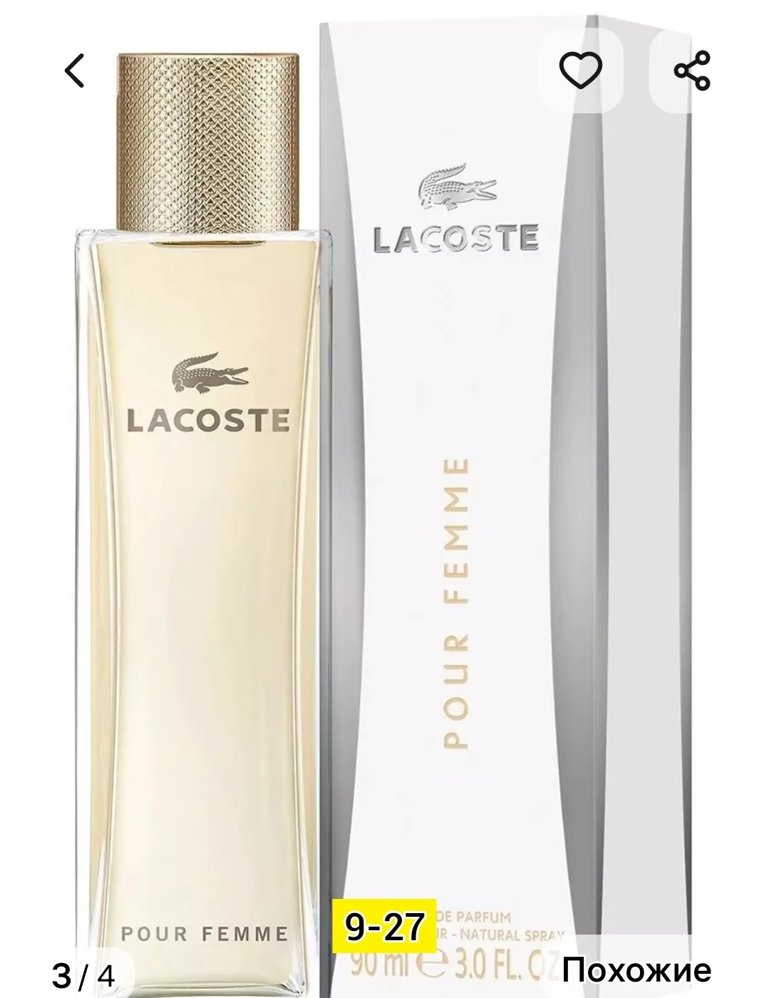 Lacoste Pour Femme - цветочный древесно-мускусный аромат — фото 1