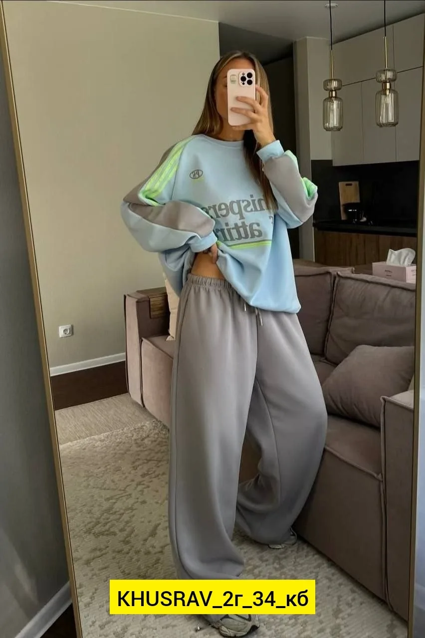 Трехнитковый костюм тройка в трендовом стиле — фото 3