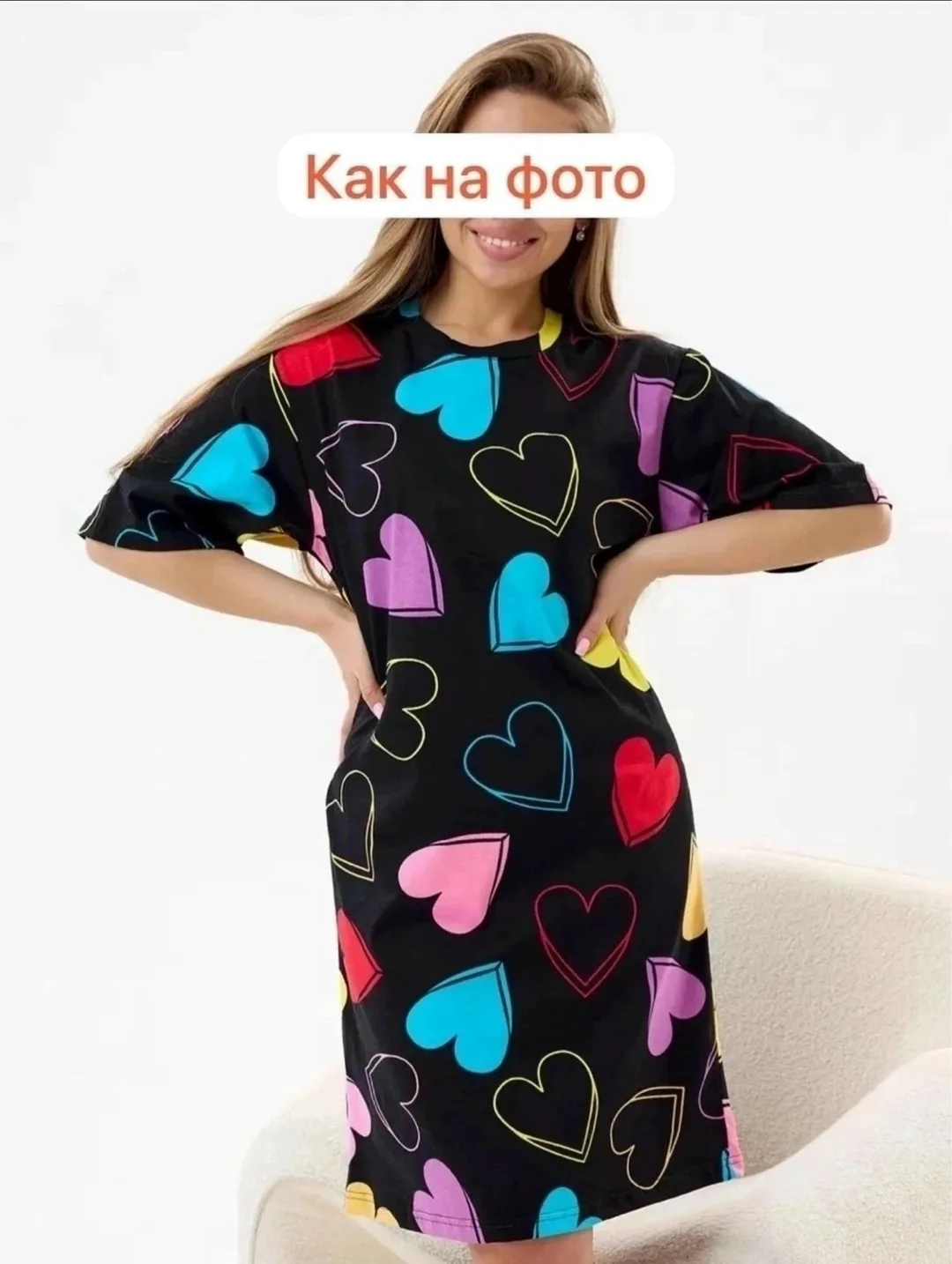 Туника, хлопок — фото 3