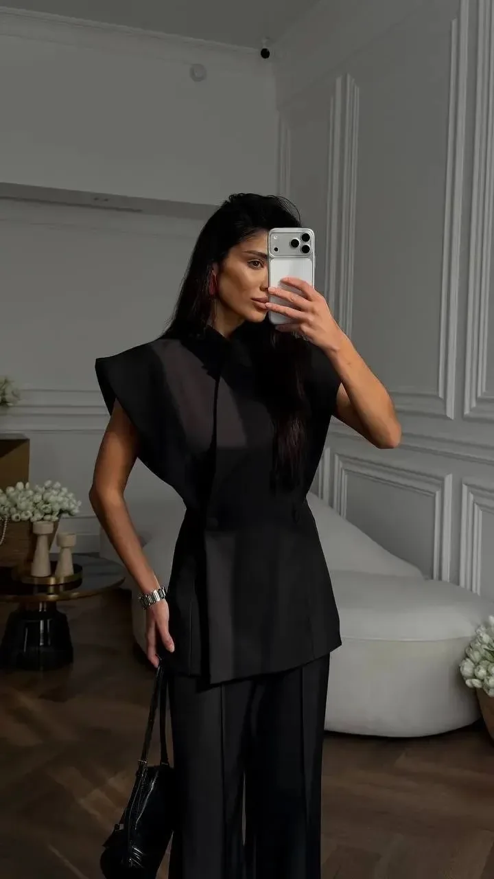 Drop костюм Power Shoulders Чёрный — фото 2