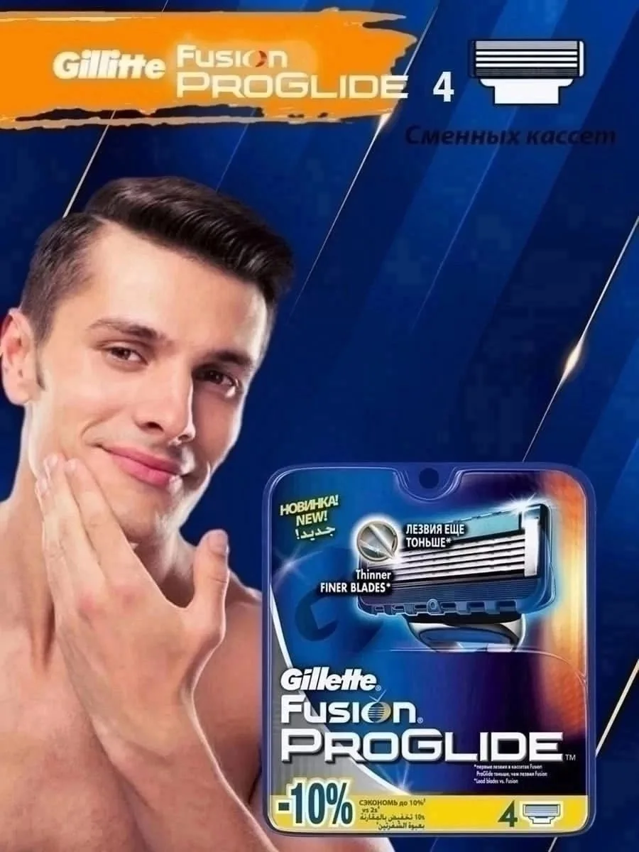 Набор бритвенных станков Gillette Fusion и ProGlide с различными вариантами — фото 4