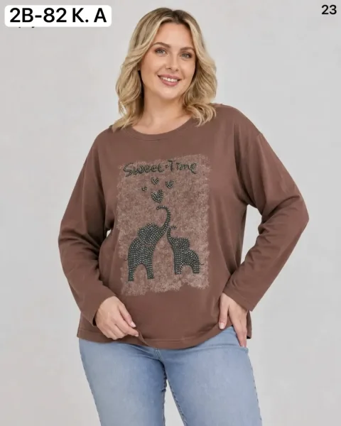 Женская кофта из 95 хлопка и 5 эластана 95 COTTON, 5 ELASTANE — фото 10