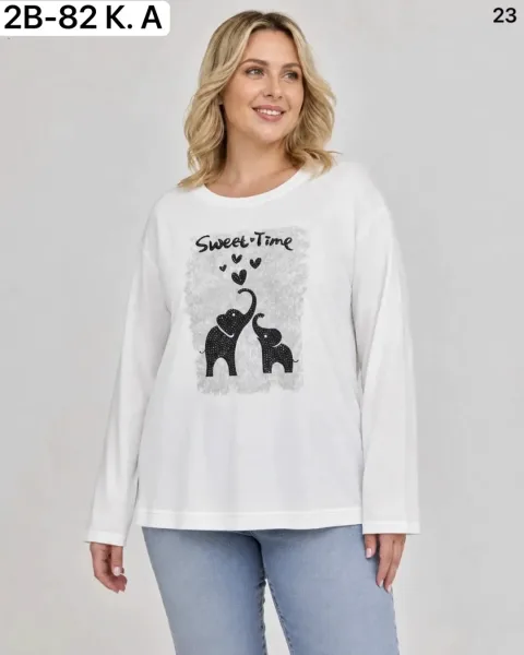 Женская кофта из 95 хлопка и 5 эластана 95 COTTON, 5 ELASTANE — фото 12