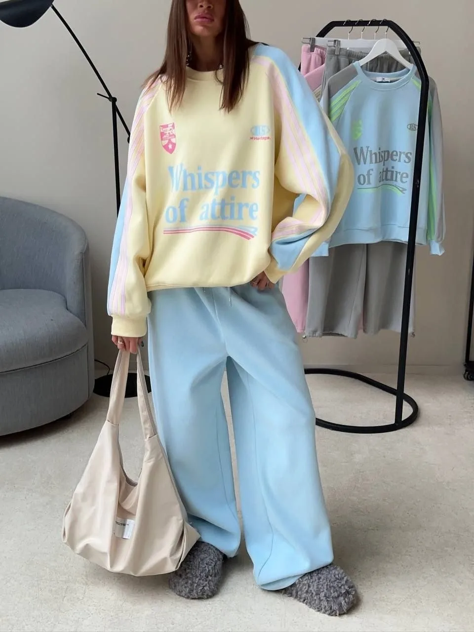 Костюм-двойка sport chic oversize — фото 7