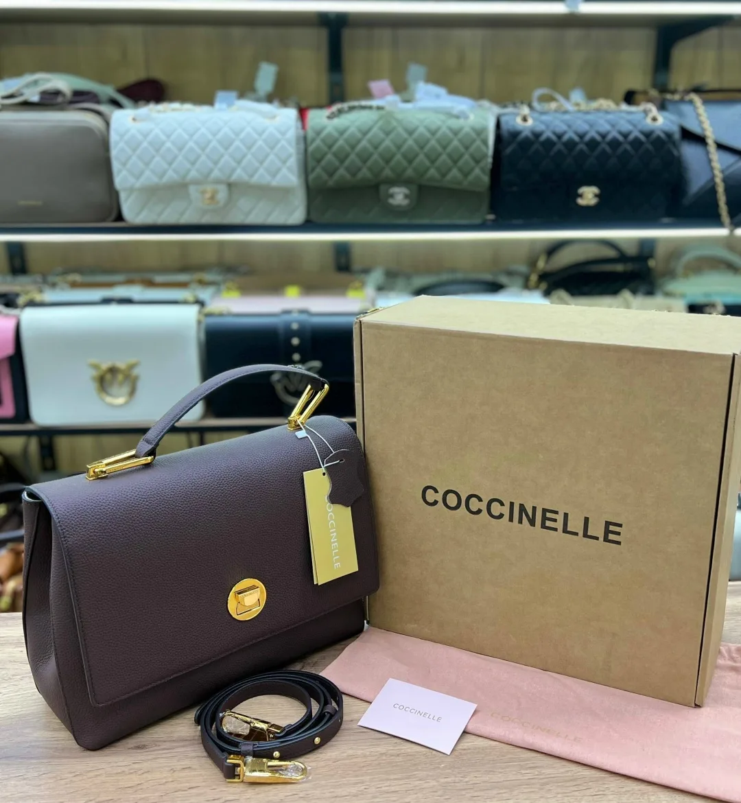 Сумка COCCINELLE кожа замша — фото 1