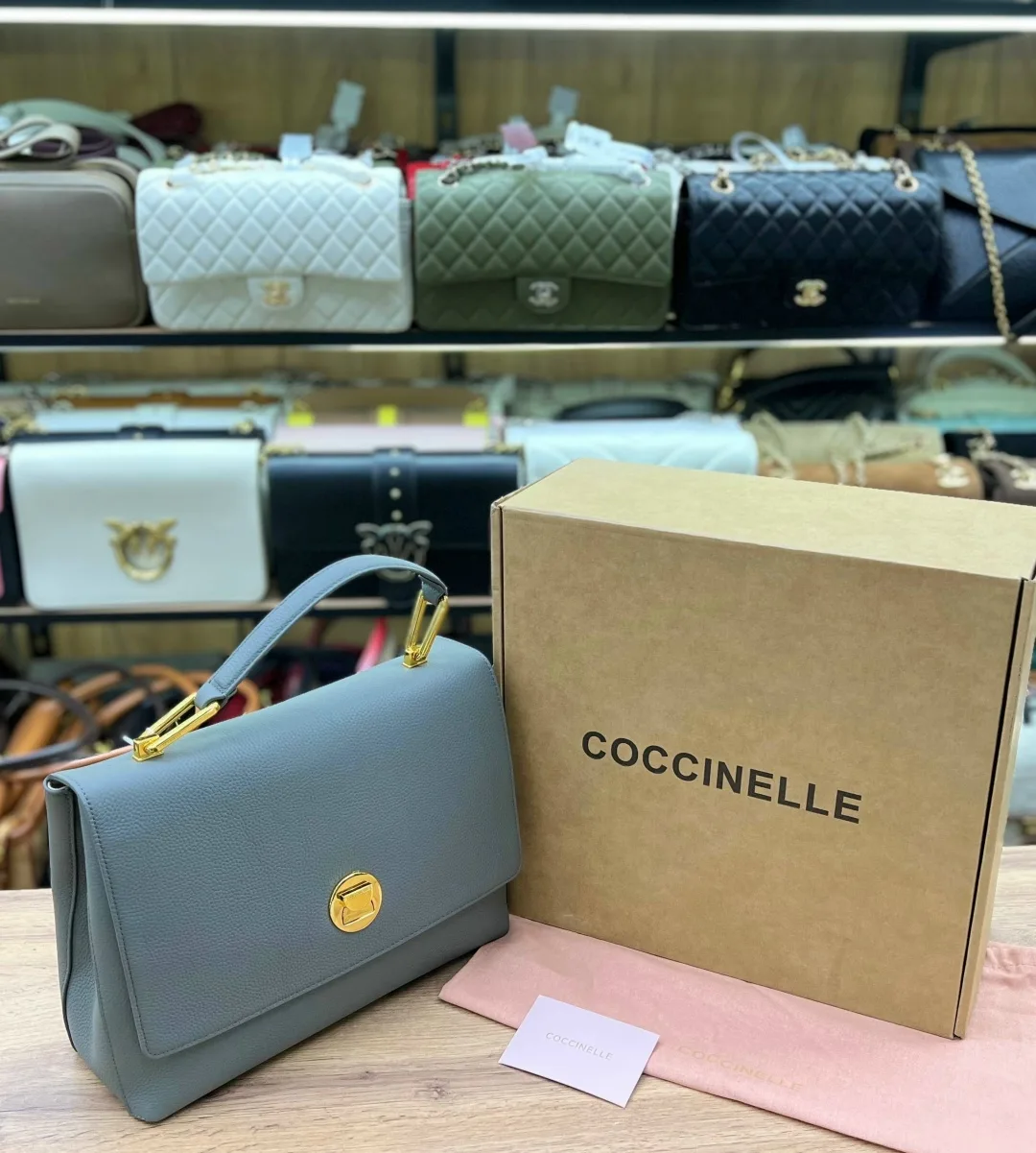 Сумка COCCINELLE кожа замша — фото 3