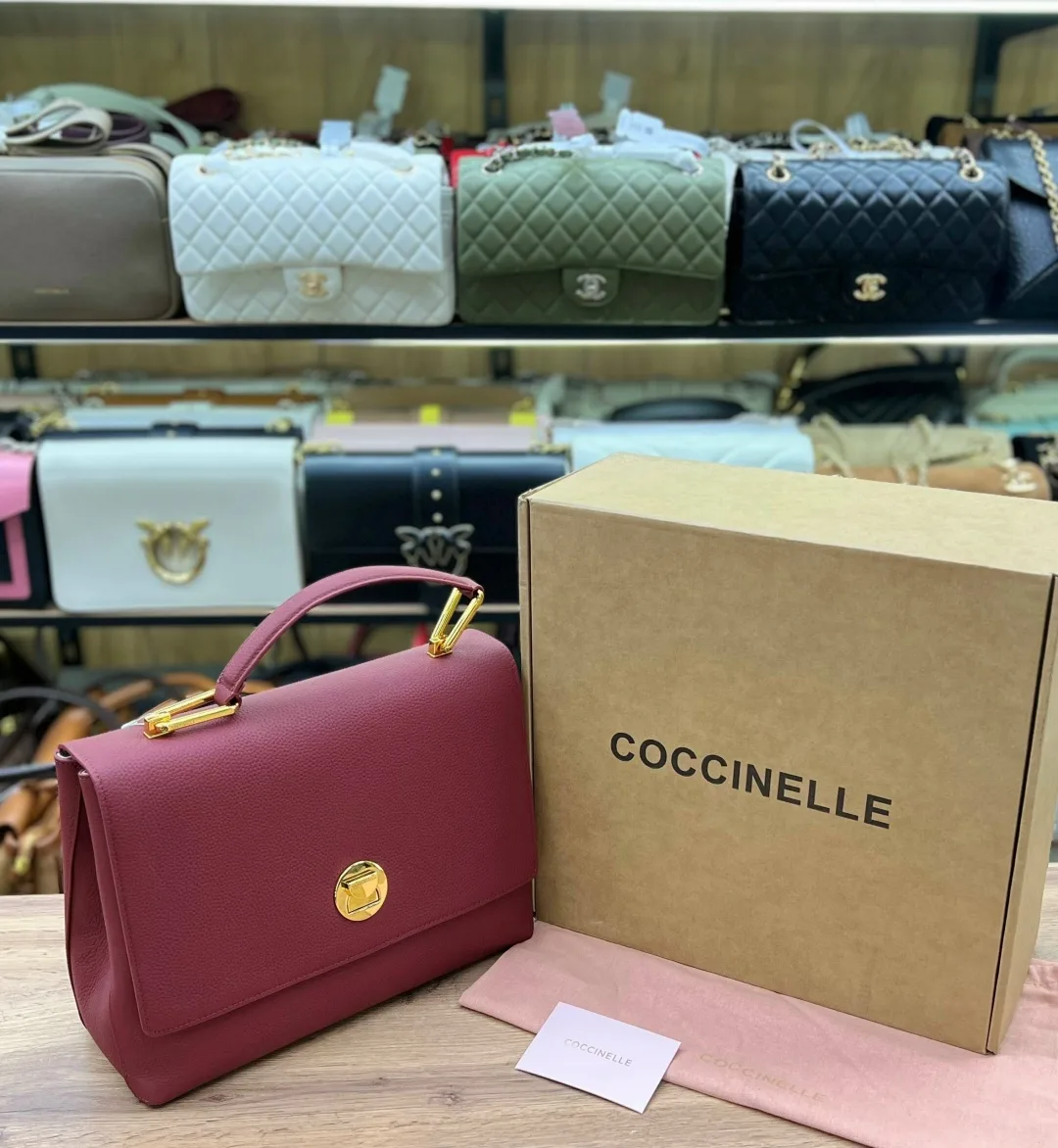 Сумка COCCINELLE кожа замша — фото 6