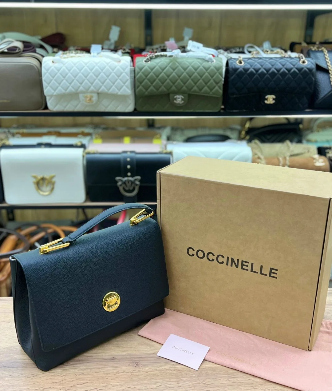 Сумка COCCINELLE кожа замша — фото 7