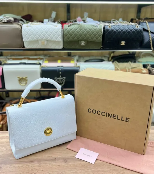 Сумка COCCINELLE кожа замша — фото 11