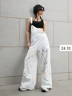 Комбинезон, ткань: Сингапур + шелкография — фото 6