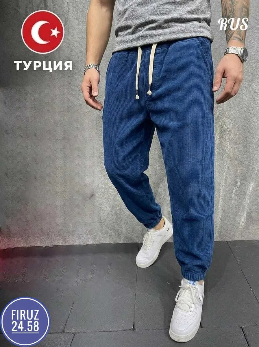 Свободные штаны клеш из мягкого микровельвета — фото 4