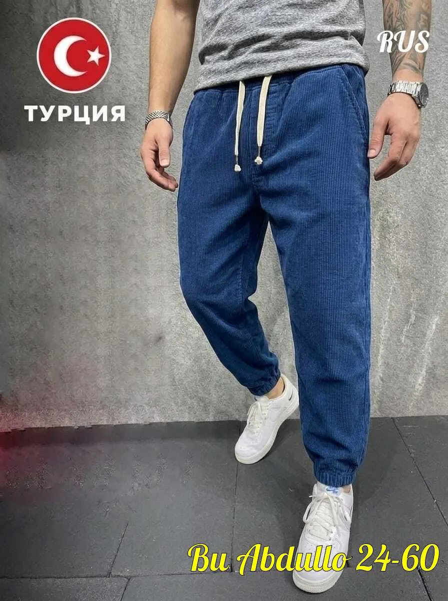 Свободные штаны клеш из мягкого микровельвета — фото 17