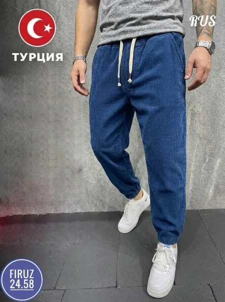 Свободные штаны клеш из мягкого микровельвета — фото 4