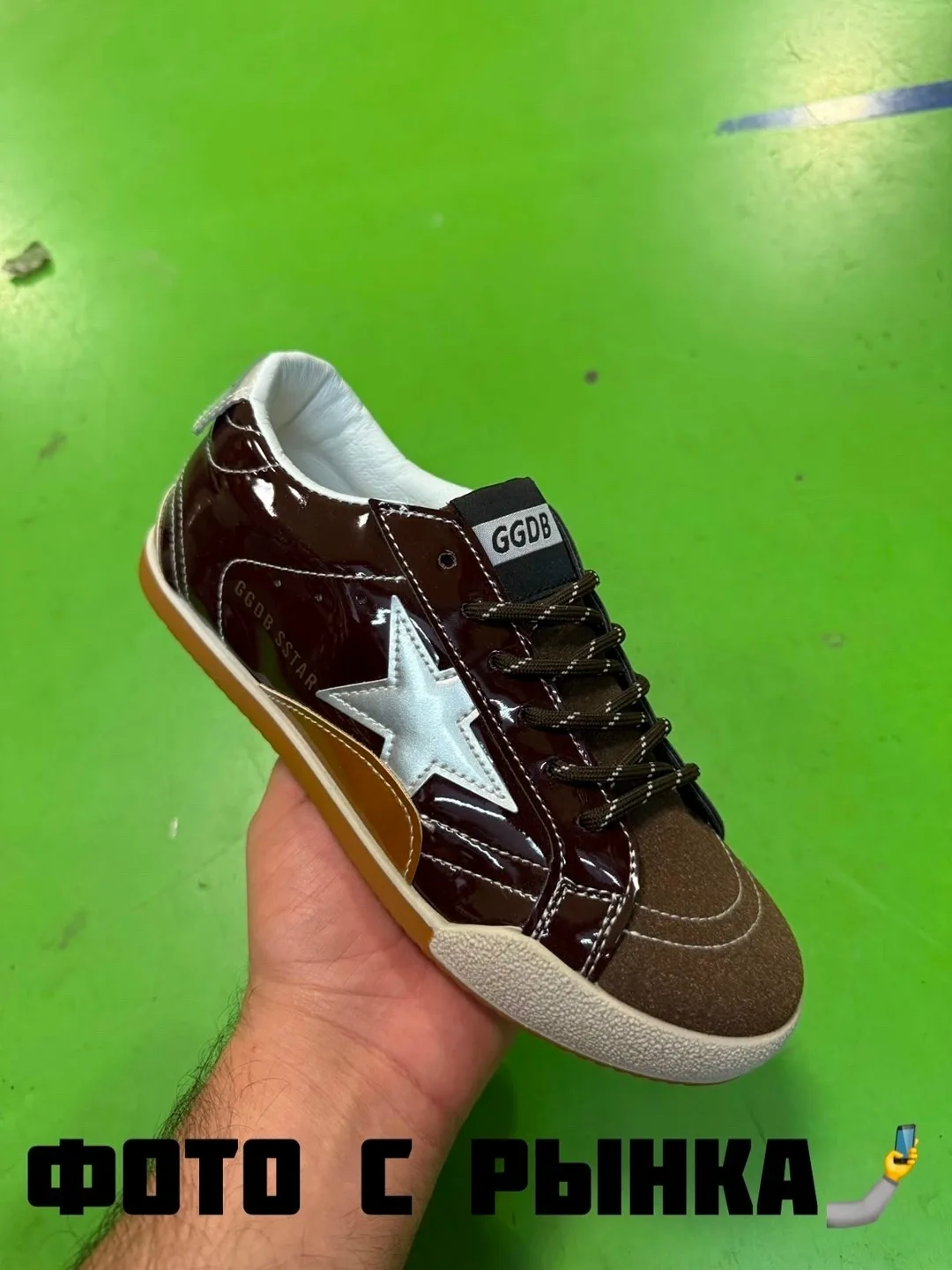 Кеды Кроссы Golden Goose Золотой — фото 1