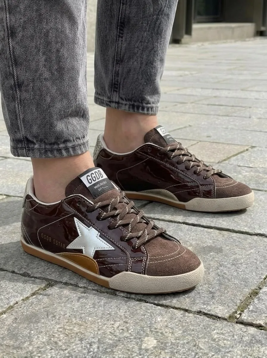 Кеды Кроссы Golden Goose Золотой — фото 2