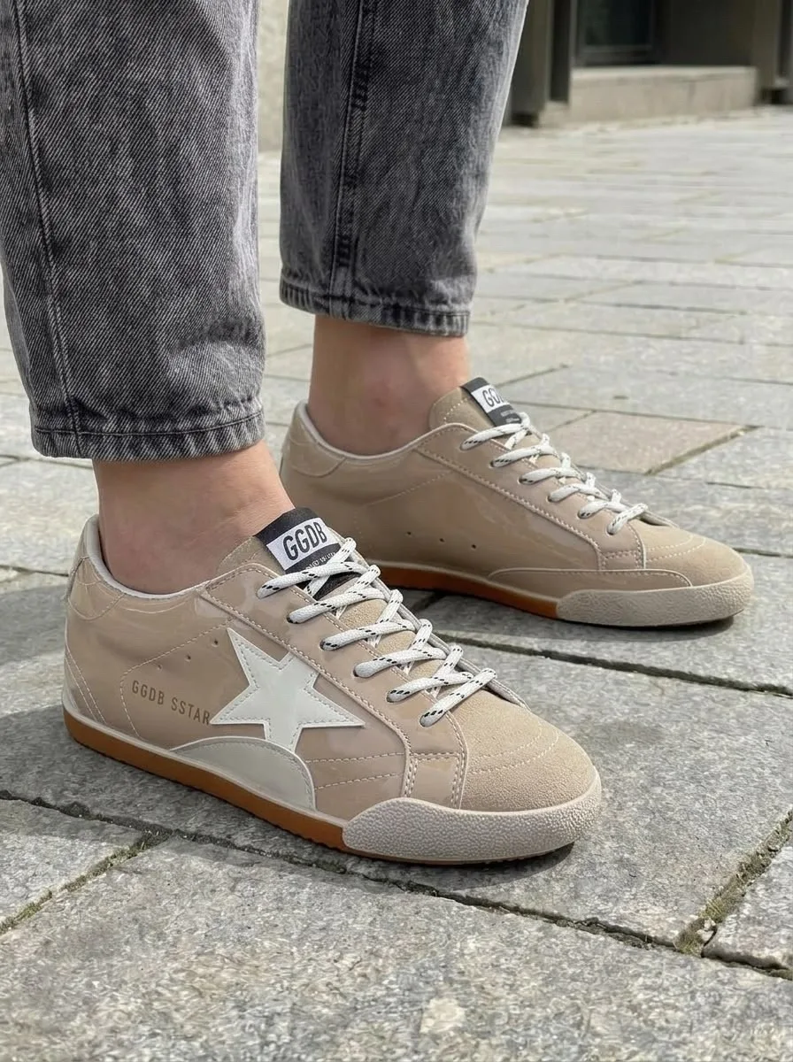 Кеды Кроссы Golden Goose Золотой — фото 6