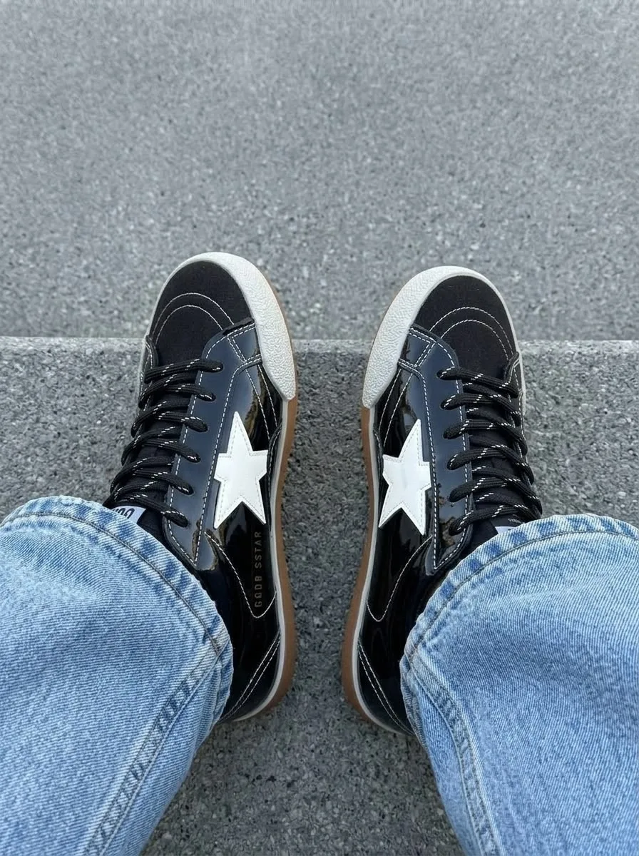Кеды Кроссы Golden Goose Золотой — фото 9