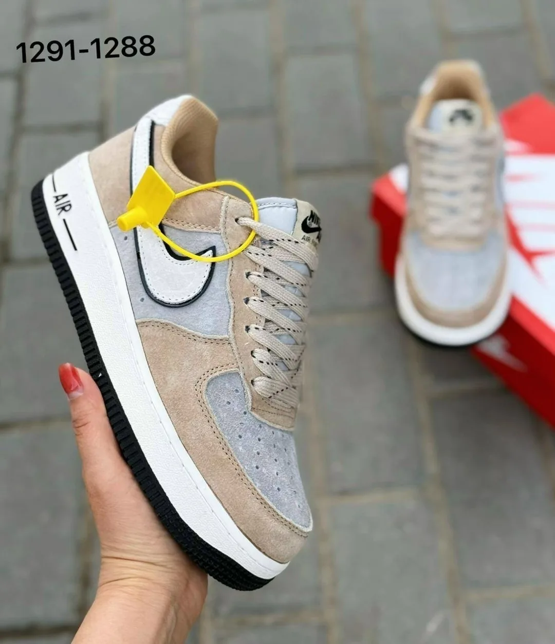 Кеды женские КРОССЫ “Nike” на Осень, сетка — фото 1