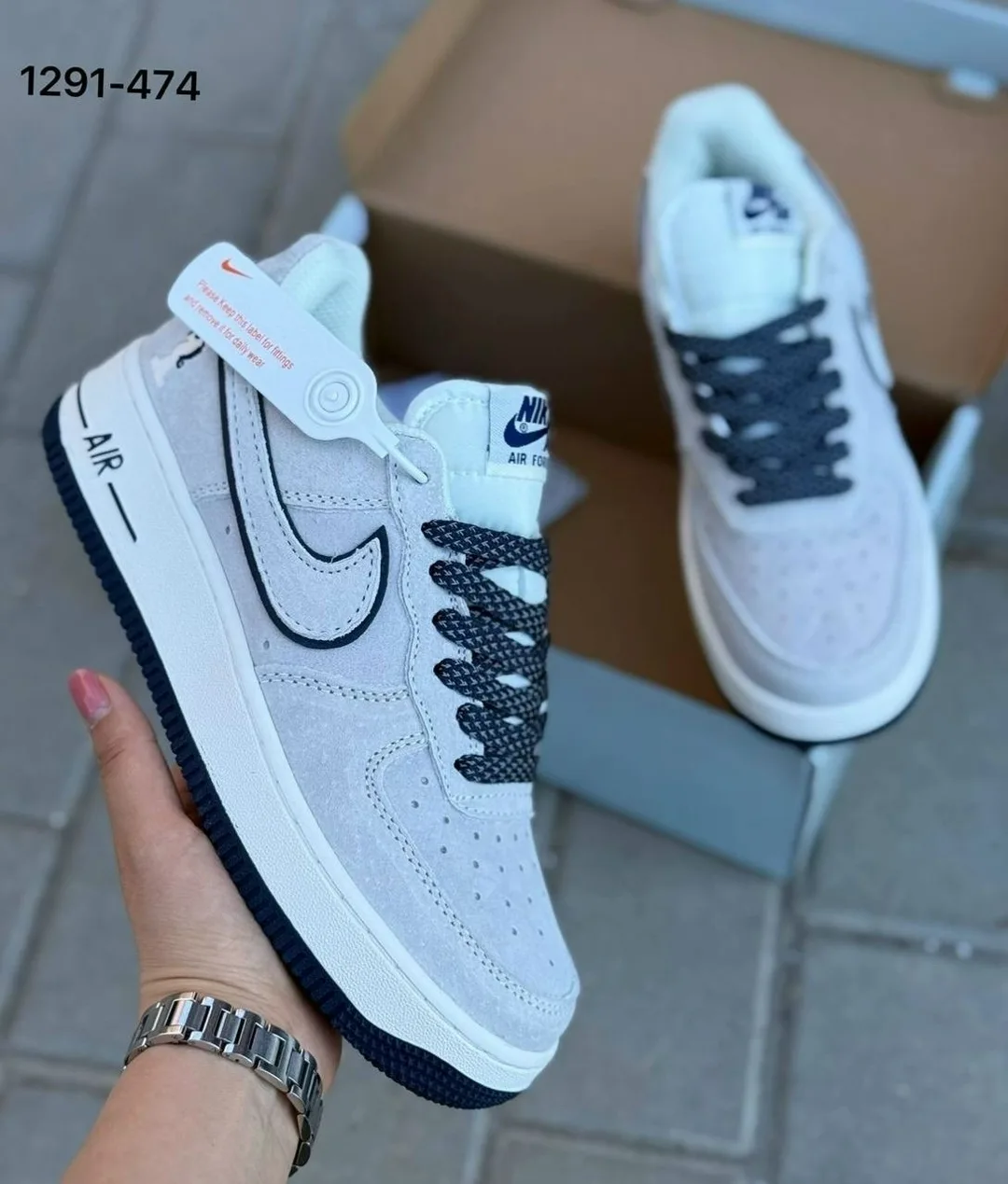 Кеды женские КРОССЫ “Nike” на Осень, сетка — фото 8